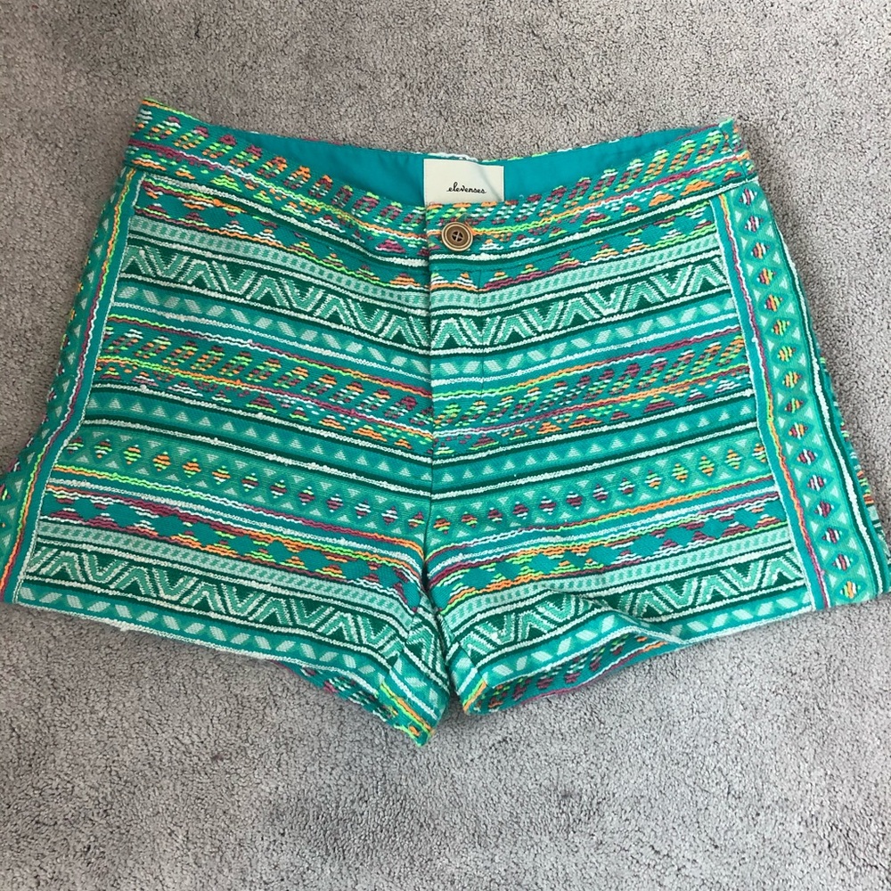 Anthropologie patterned shorts